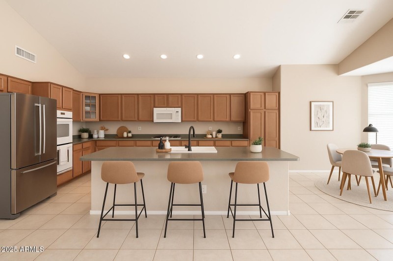 Staged Kitchen