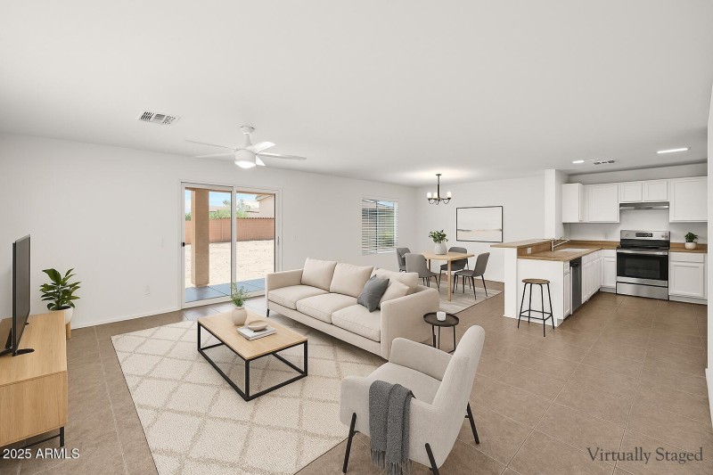 Living, Dining, Kitchen - VS
