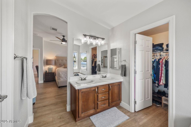 Master bathroom vanity/closet