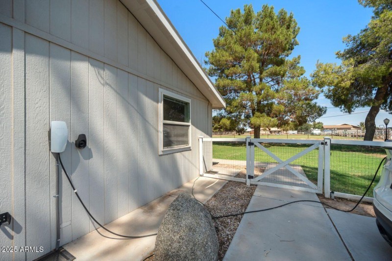South side of home
