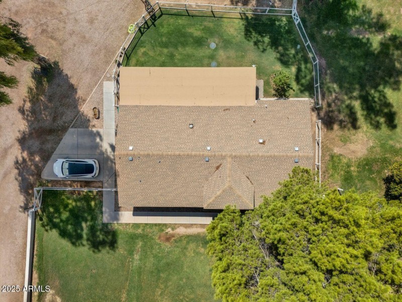 Drone view home/lawn