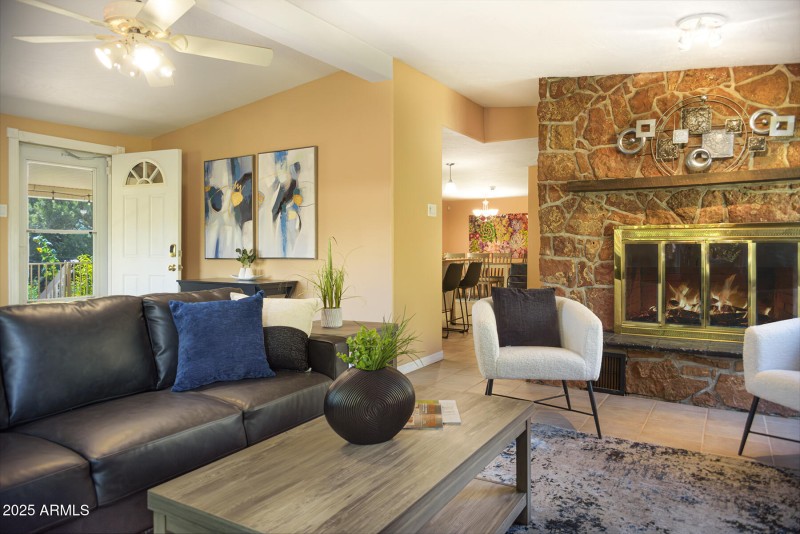 Red Rock Fireplace