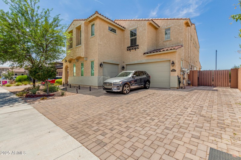Paver Driveway and RV Gate