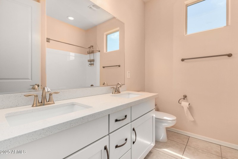 Hall Full Bath for Bedroom 5 and 4