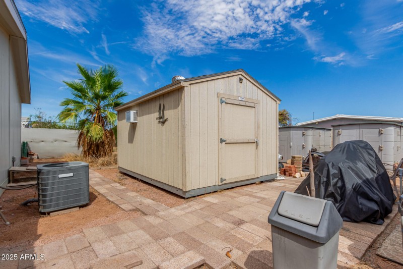 Temp controlled storage shed