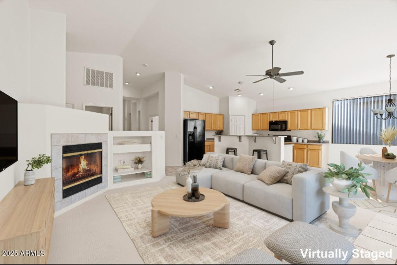 Virtually Staged Great Room