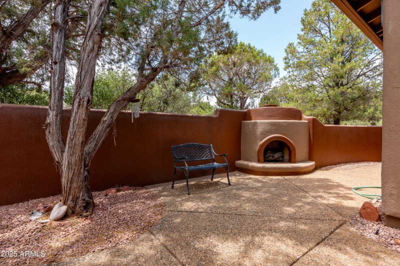 Backyard Fireplace