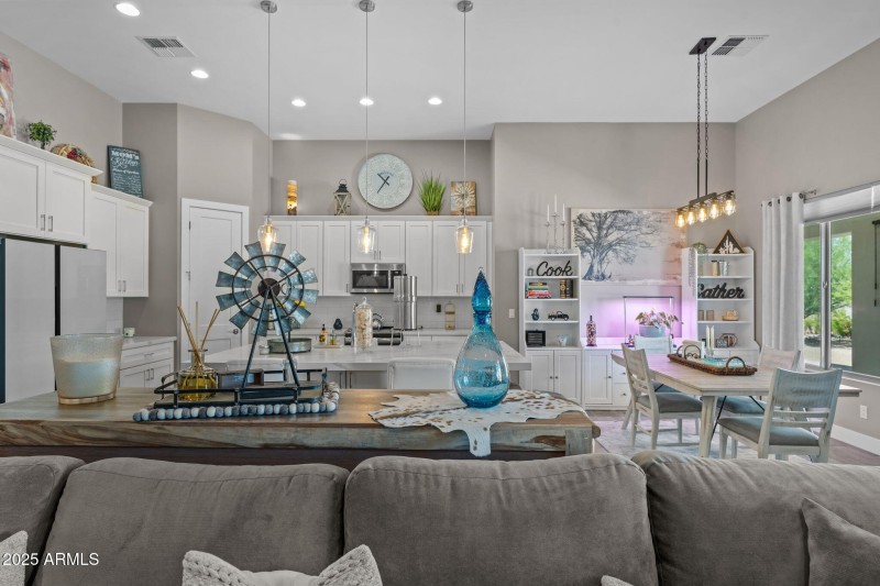 Kitchen overlooks great room