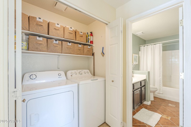 Laundry area off Hall Bath