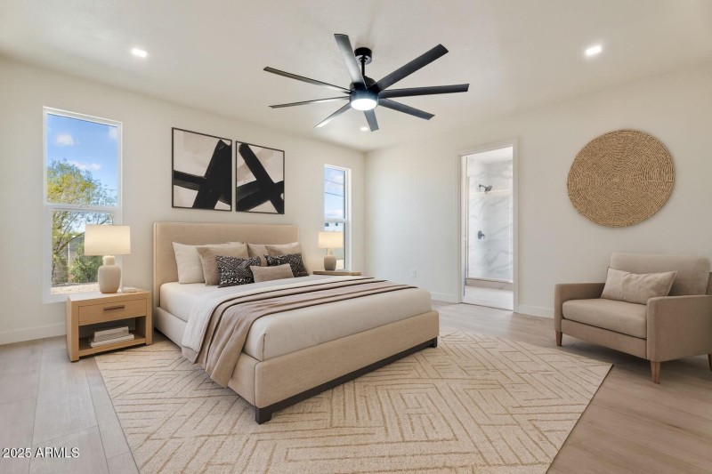 Staged Primary Bedroom
