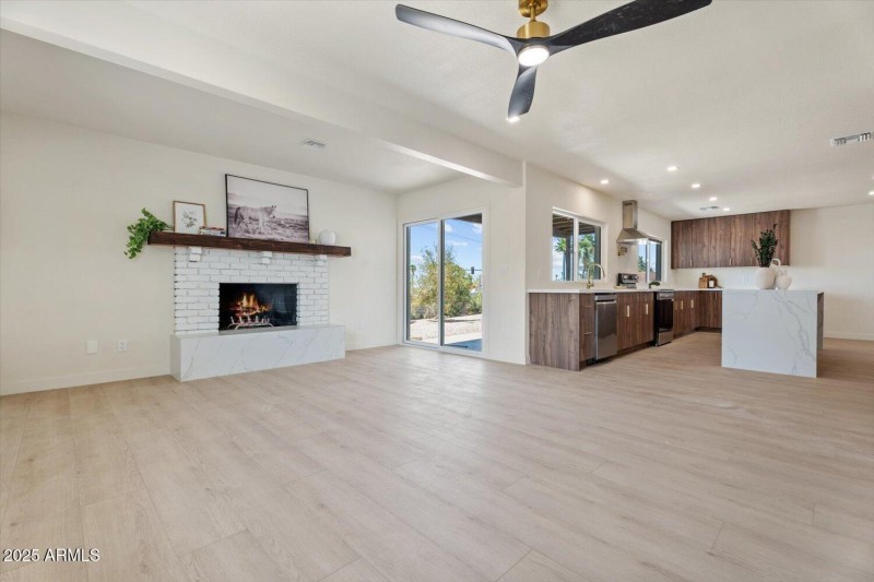 Living Room with Fireplace