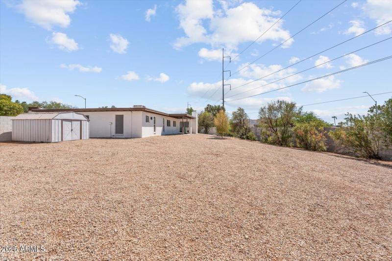 Open Yard with Storage