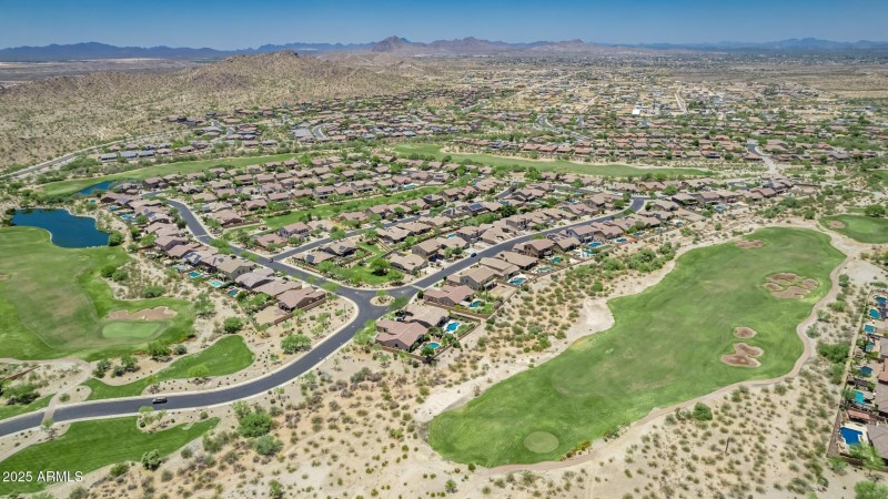 A golf course subdivision
