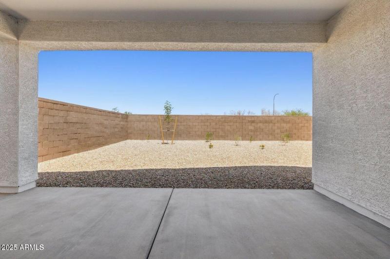 Lot 1 backyard
