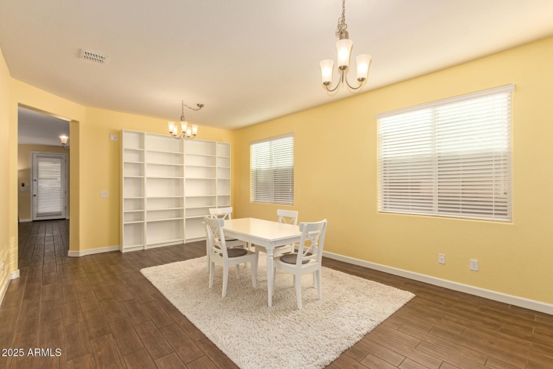 Large formal dining area/bonus area