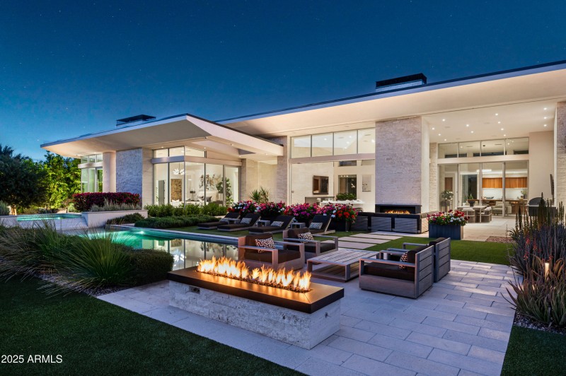 Backyard at Night