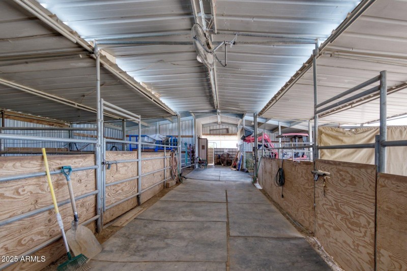 Barn Interior - tack room - Hay storage