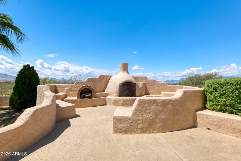 Courtyard with Kiva Fireplace