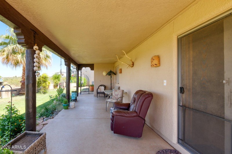 Rear yard porch