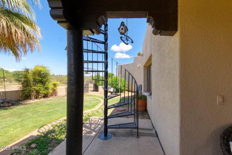 Staircase to observation deck