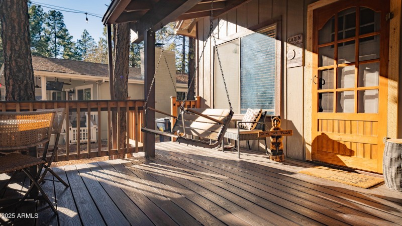 Easy living year-round deck