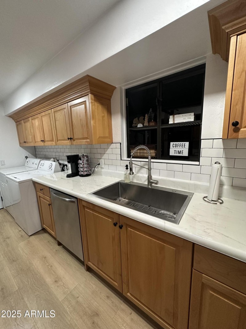 updated kitchen with modern fixtures