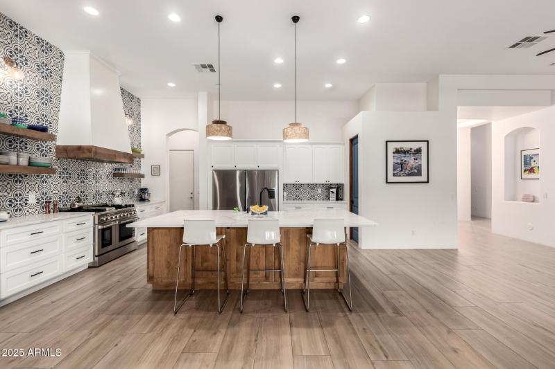 Large kitchen island