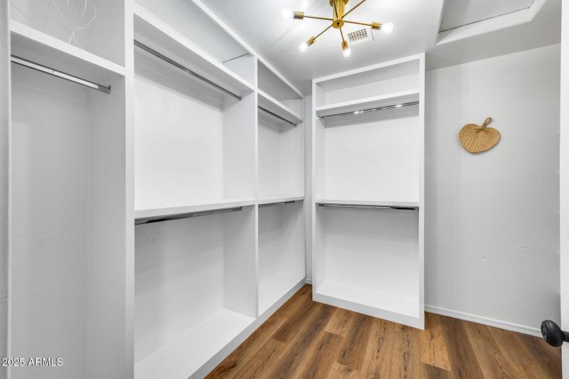 Primary closet