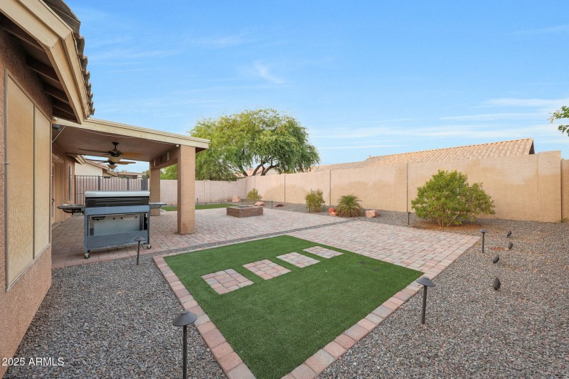 Beautifully Complete Landscaped Backyard