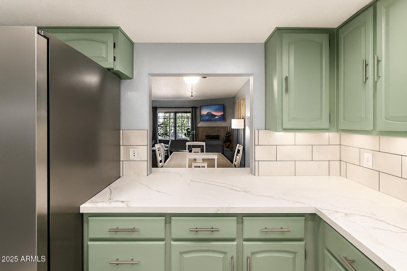kitchen looking out