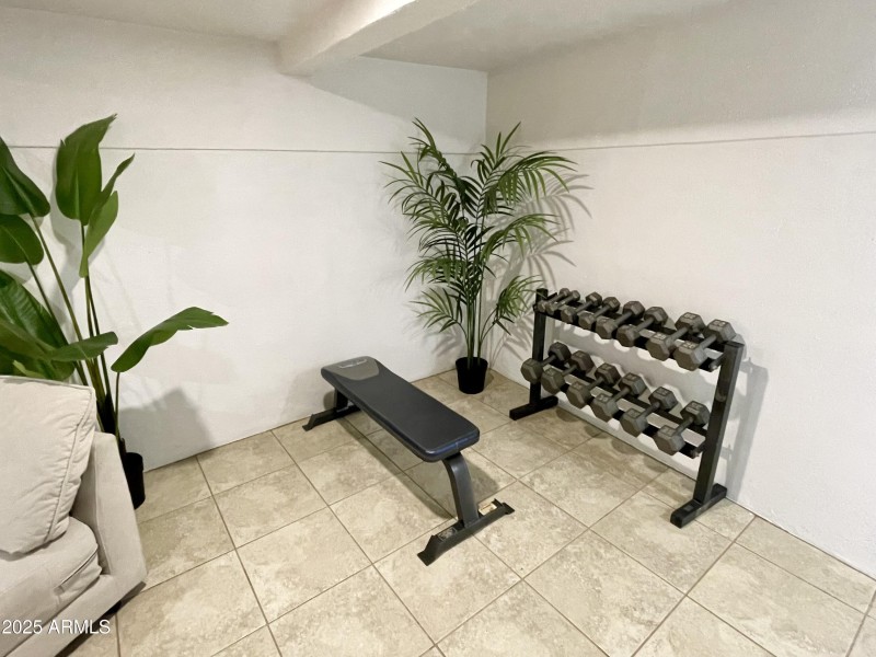 Workout area
