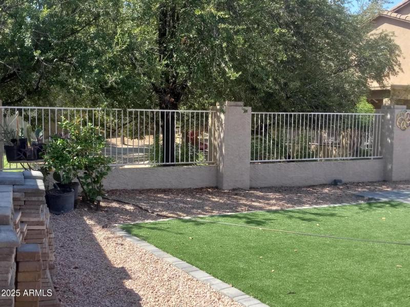 View to community park