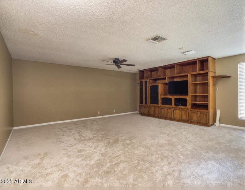 Family Room + Built in Shelving