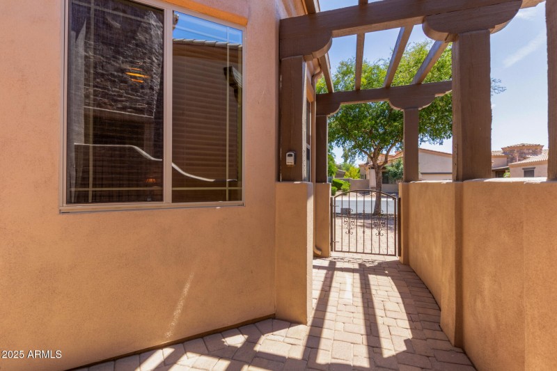 Gated courtyard