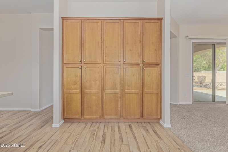 And wall of cabinets