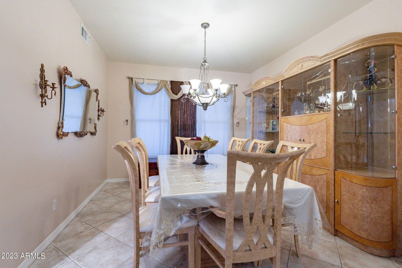 Dining room with room for at least 8