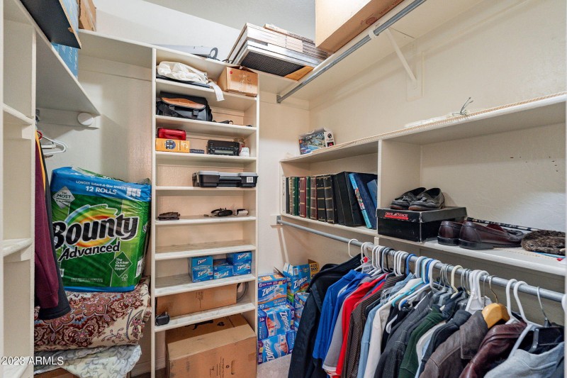 Large walkin closet