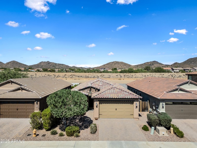Aerial front yard