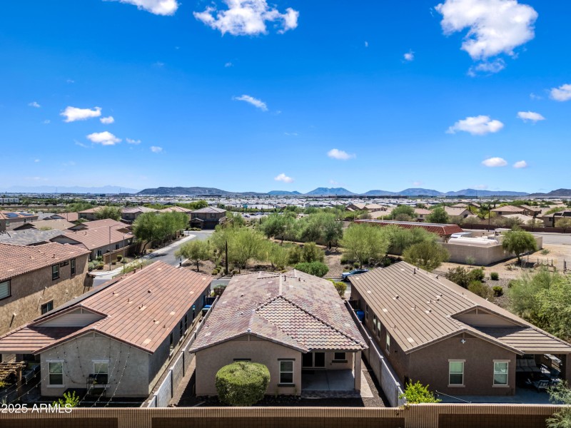 Aerial backyard
