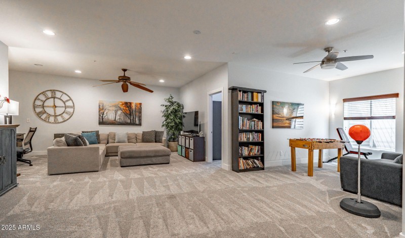 Massive basement with game room