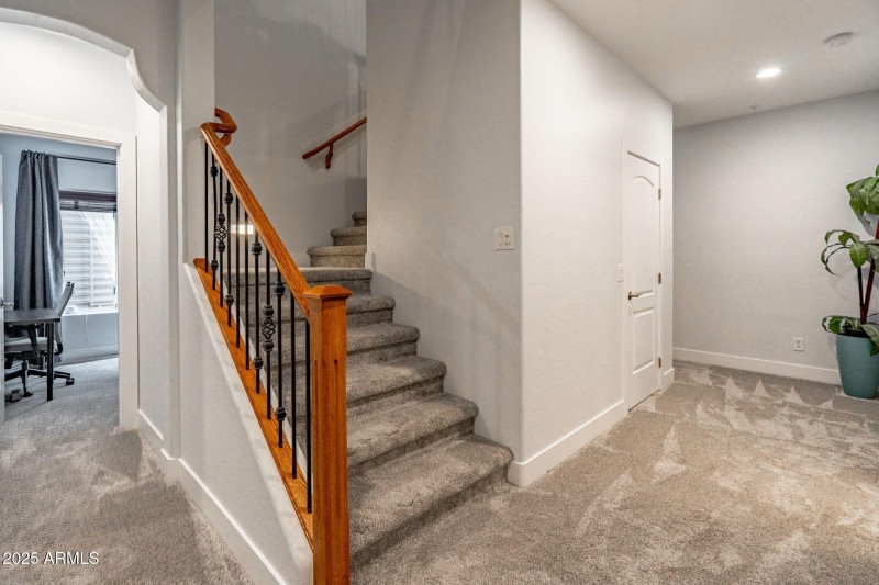 Stairs leading to basement