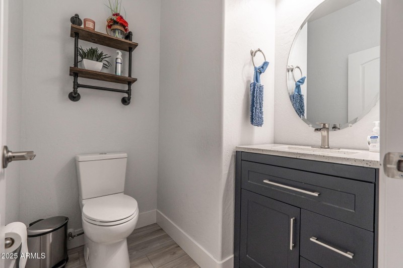 Upstairs half bath