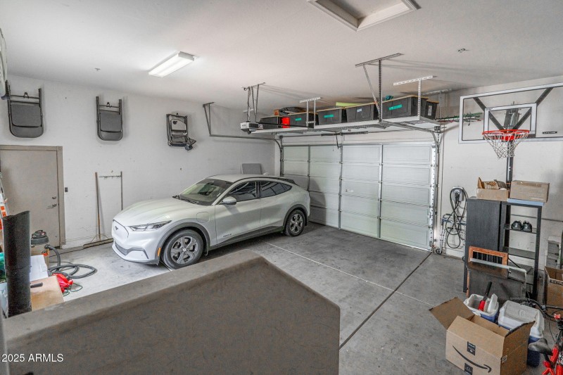 Two-car garage with ample storage space
