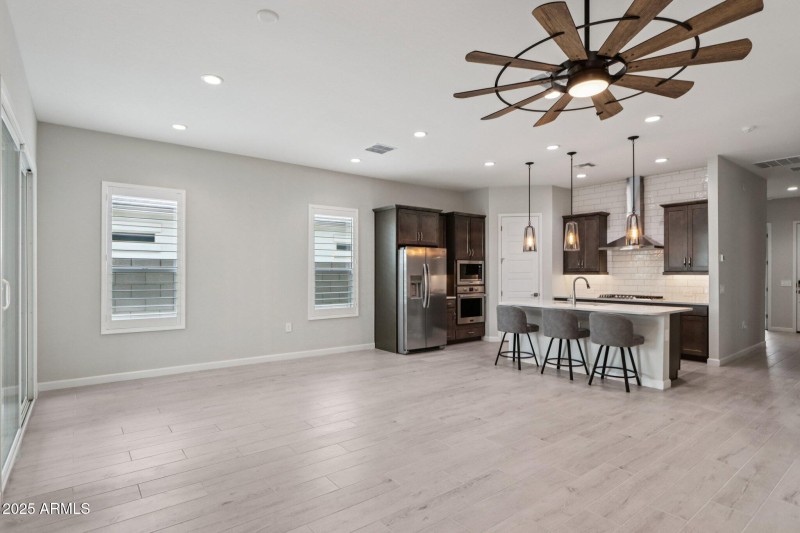 Family Room and Kitchen