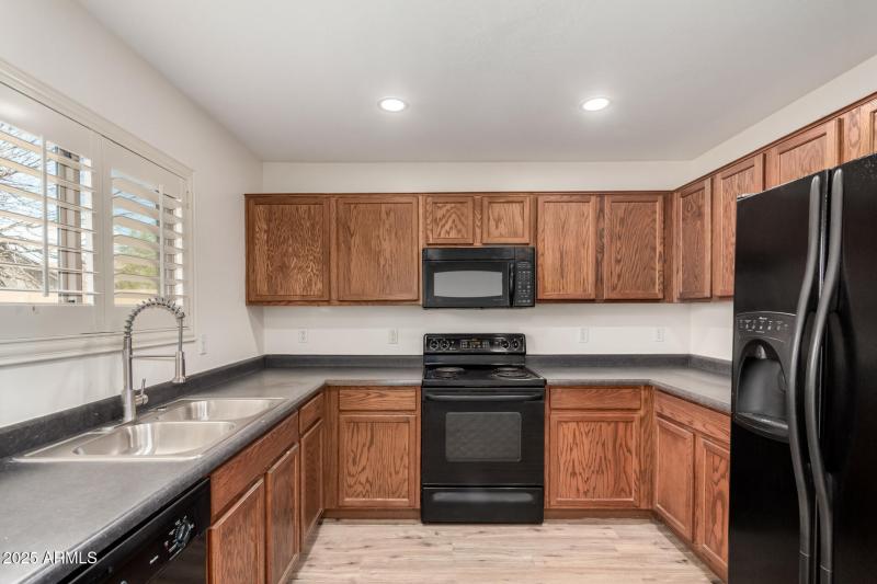 Kitchen with Wood Cabinetry