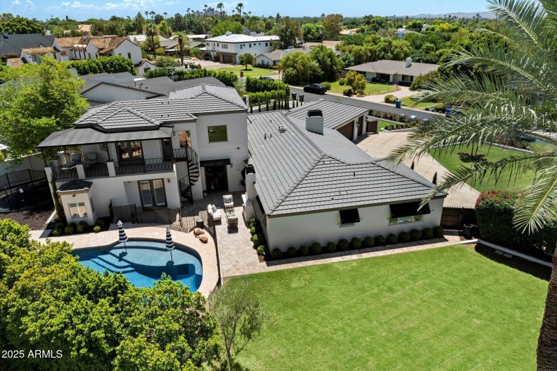 Aerial Backyard View