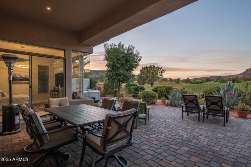 COVERED PATIO WITH UPSCALE VIEWS
