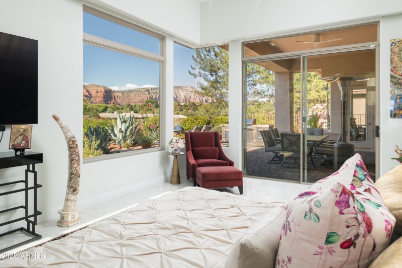 PRIMARY BEDROOM TO OUTDOOR PATIO & SPA