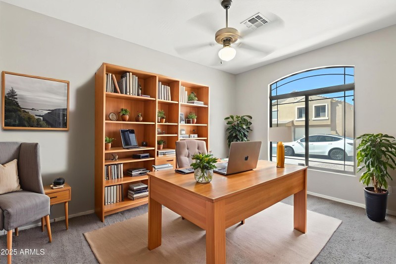 Office/Den Virtually Staged