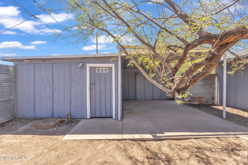 Backyard/Carport